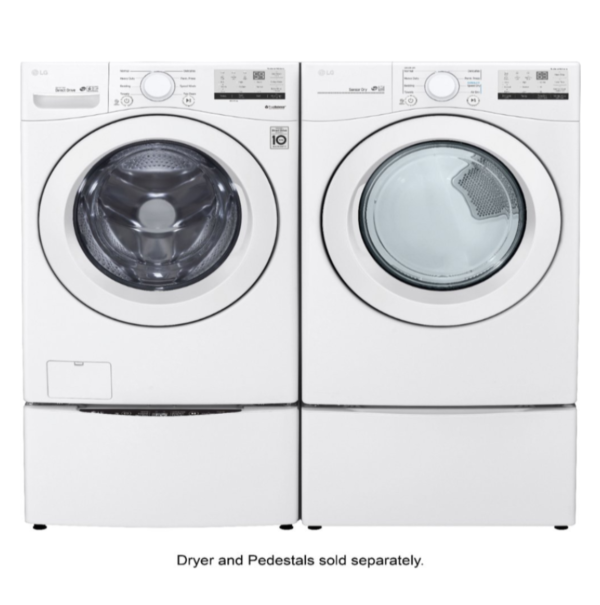 LG - 4.5 Cu. Ft. High Efficiency Stackable Front-Load Washer with 6Motion Technology