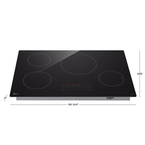 LG - 30" Built-in Electric Induction Smart Cooktop with 4 Elements and UltraHeat 4.3kW Power Element - Image 2