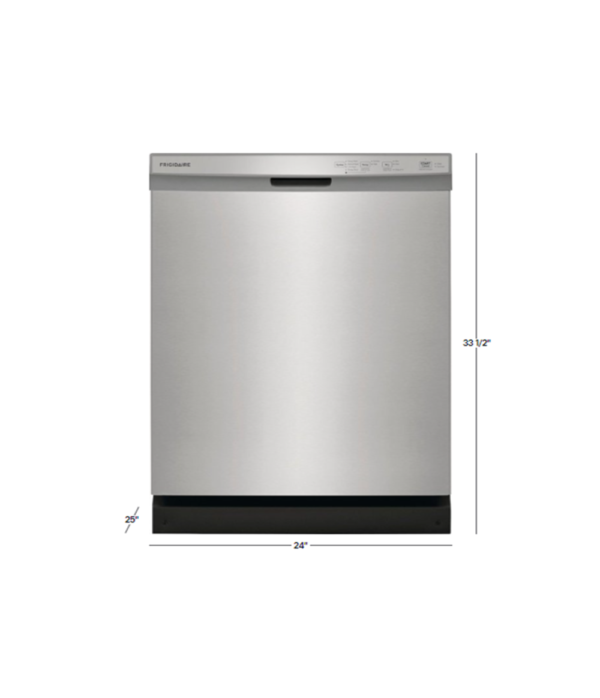 Frigidaire - 24" Front Control Built-In Plastic Tub Dishwasher with MaxDry 54 dBA - Image 2