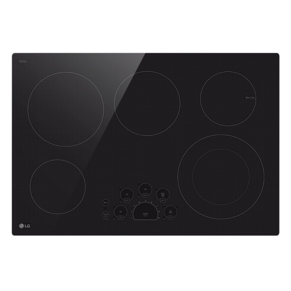 LG - 30" Built-In Electric Cooktop with 5 Elements and Warming Zone - Image 9