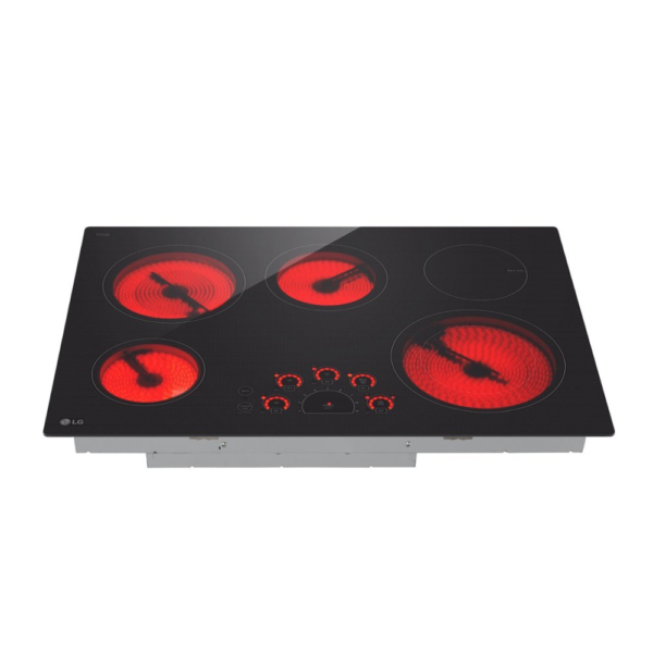 LG - 30" Built-In Electric Cooktop with 5 Elements and Warming Zone - Image 3