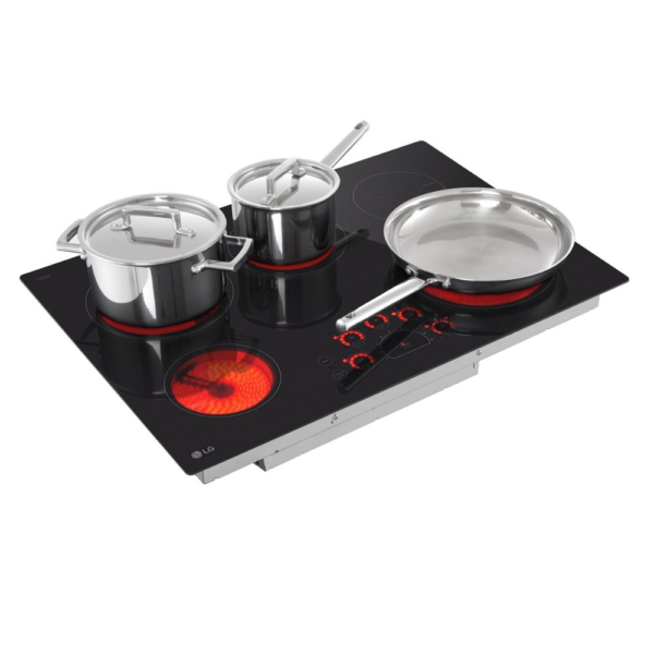 LG - 30" Built-In Electric Cooktop with 5 Elements and Warming Zone - Image 7