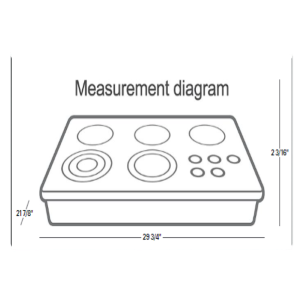 GE Profile - 30" Built-In Downdraft Electric Cooktop with 4 Burners - Image 3