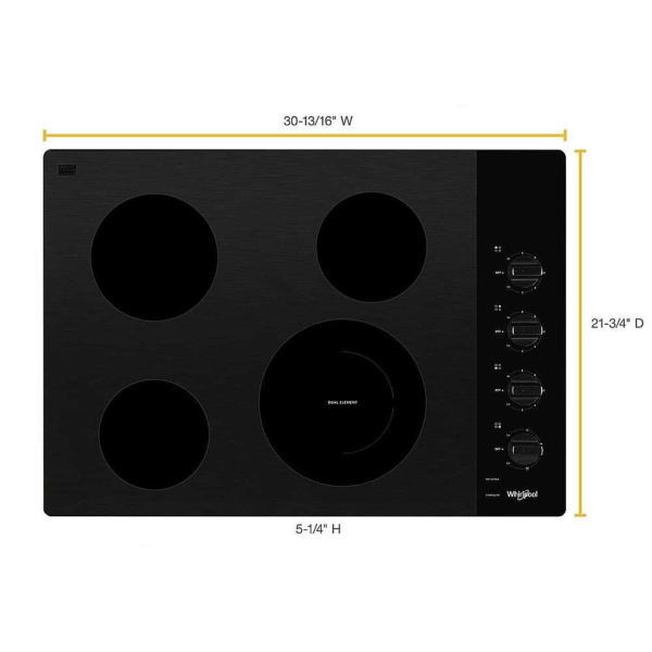 Whirlpool - 30" Electric Cooktop - Image 3